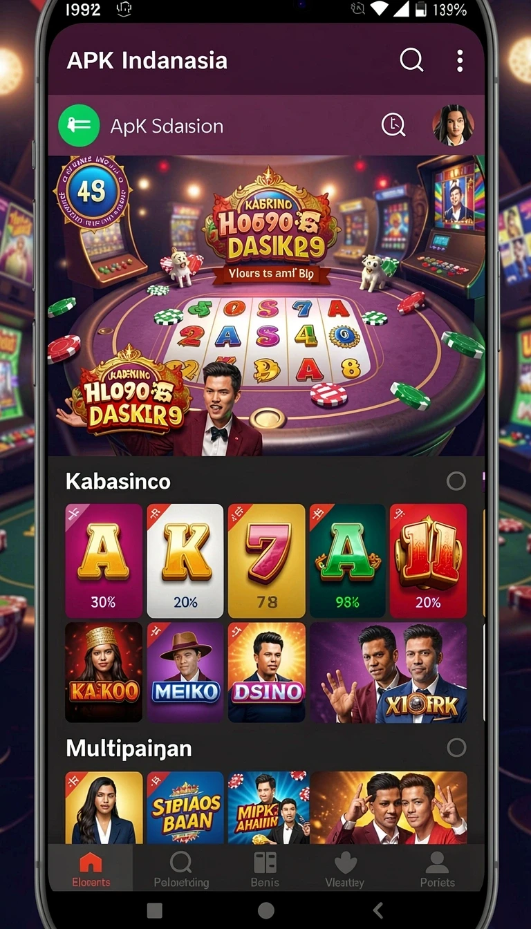 Tampilan utama aplikasi Review Aplikasi halo777 yang intuitif dan efisien.