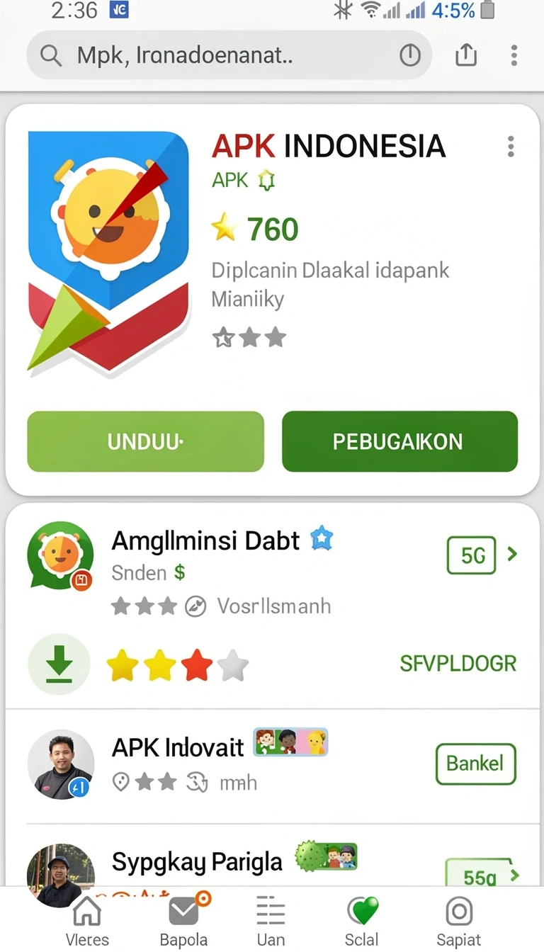 Tampilan utama aplikasi Review Aplikasi 7777w yang intuitif dan efisien.