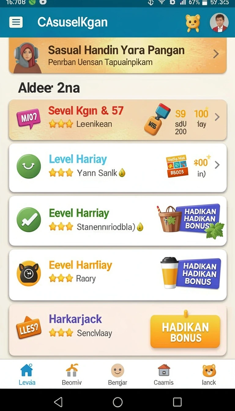 Tampilan utama aplikasi Download berkah6 APK untuk Android yang intuitif dan efisien.